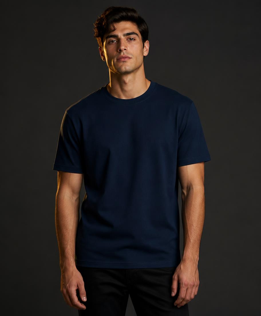 Harbour Navy Tee in Deep Navy