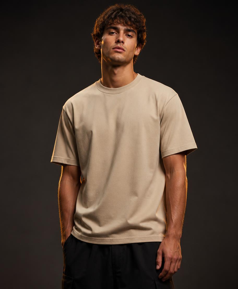 Ivory Core Tee in Dune Sand