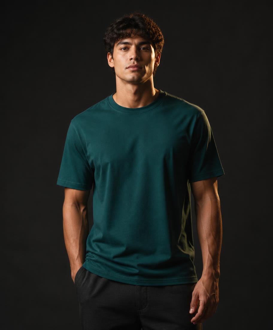 Harbour Navy Tee in Pine Teal