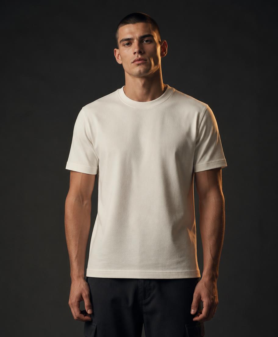 Blackout Pima in Ivory White